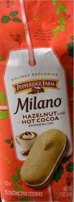 Pepperidge Farm Inc. Pepperidge Farm Milano Cookies, Hazelnut Hot Cocoa, 7-oz. Bag