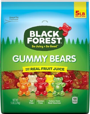 FRUIT JUICE GUMMY BEARS, FRUIT