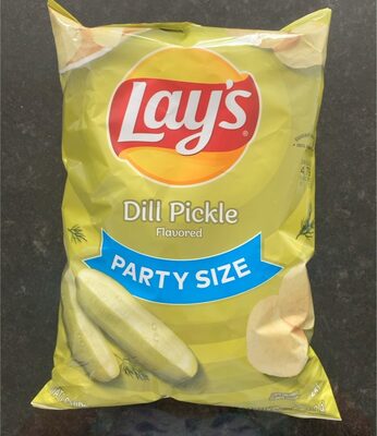 DILL PICKLE FLAVORED POTATO CHIPS, DILL PICKLE