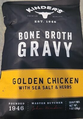 GOLDEN CHICKEN WITH SEA SALT & HERBS BONE BROTH GRAVY MIX, GOLDEN CHICKEN WITH SEA SALT & HERBS
