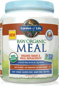 GARDEN OF LIFE, RAW MEAL, BEYOND ORGANIC SNACK AND MEAL REPLACEMENT, VANILLA SPICED
