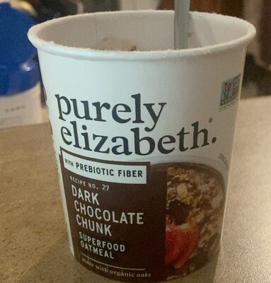 DARK CHOCOLATE CHUNK WITH PREBIOTIC FIBER SUPERFOOD OATMEAL, DARK CHOCOLATE CHUNK