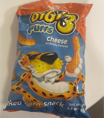 CHEESE BAKED CORN SNACK PUFFS, CHEESE