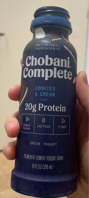 COOKIES & CREAM LOW-FAT GREEK YOGURT DRINK, COOKIES & CREAM
