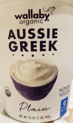 PLAIN AUSSIE GREEK STYLE NONFAT YOGURT, PLAIN