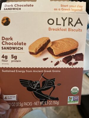 DARK CHOCOLATE SANDWICH BREAKFAST BISCUITS, DARK CHOCOLATE