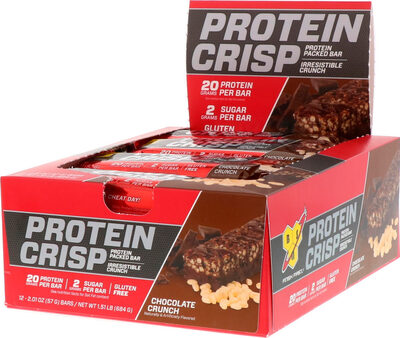 CHOCOLATE CRUNCH FLAVOR PROTEIN CRISP BARS, CHOCOLATE CRUNCH