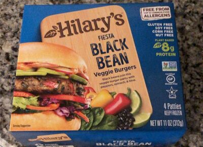 FIESTA BLACK BEAN VEGGIE BURGERS, FIESTA BLACK BEAN
