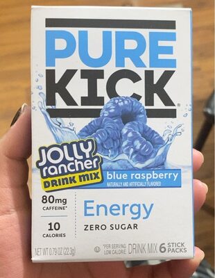 BLUE RASPBERRY ZERO SUGAR ENERGY DRINK MIX, BLUE RASPBERRY