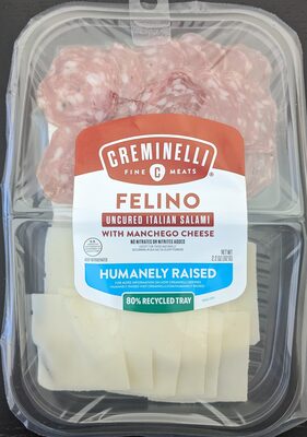FELINO UNCURED ITALIAN SALAMI WITH MANCHEGO CHEESE ARTISAN CHARCUTERIE, FELINO WITH MANCHEGO CHEESE