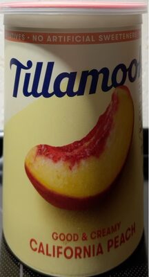 CALIFORNIA PEACH GOOD & CREAMY LOWFAT YOGURT, CALIFORNIA PEACH