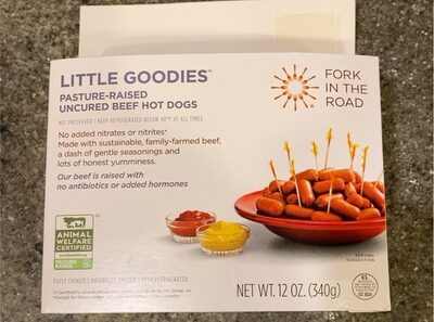 FORK IN THE ROAD, LITTLE GOODIES, UNCURED BEEF HOT DOGS