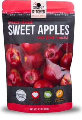 FREEZE-DRIED SWEET APPLES REAL FRUIT SNACKS!, SWEET APPLES