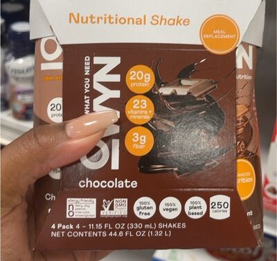 PROTEIN 20 G NUTRITIONAL SHAKE, CHOCOLATE, CHOCOLATE