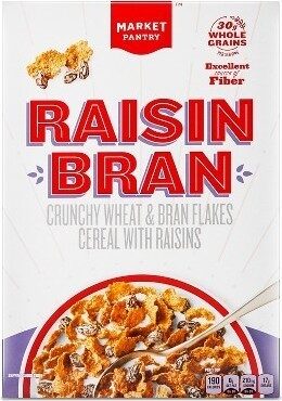CRUNCHY WHEAT & BRAN FLAKES CEREAL WITH RAISINS