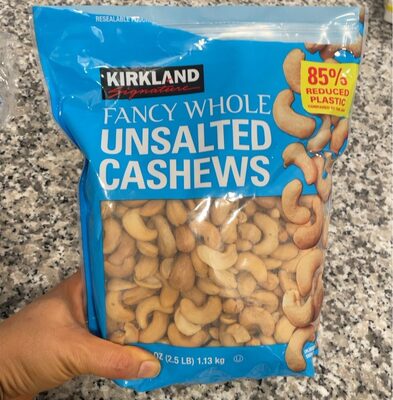 Kirkland Signature Fancy Whole Unsalted Cashews