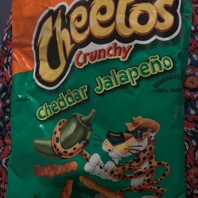 CRUNCHY CHEDDAR JALAPENO CHEESE FLAVORED SNACKS, CHEDDAR JALAPENO