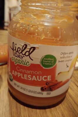 CINNAMON ORGANIC APPLESAUCE, CINNAMON