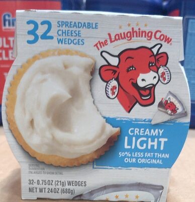 CREAMY LIGHT SPREADABLE CHEESE WEDGES, CREAMY LIGHT