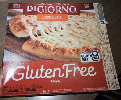 FOUR CHEESE MOZZARELLA, PARMESAN, ASIAGO & ROMANO GLUTEN FREE PIZZA, FOUR CHEESE