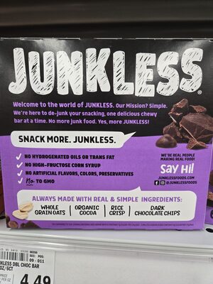 Chewy Granola Bars Double Chocolate