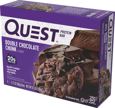 DOUBLE CHOCOLATE CHUNK PROTEIN BAR, DOUBLE CHOCOLATE CHUNK