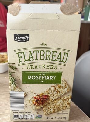 Flatbread crackers rosemary
