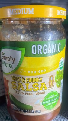 Aldi Simply nature thick & chunky salsa