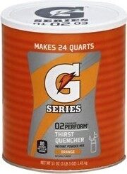 Gatorade 02 Perform Thirst Quencher Orange 50.9 Ounce Instant Powder Mix Tin