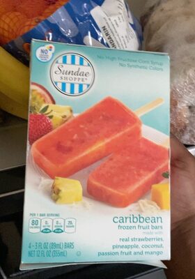 Caribbean frozen fruit bars
