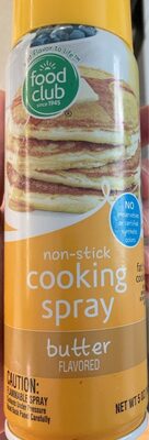 BUTTER FLAVORED NON-STICK COOKING SPRAY, BUTTER