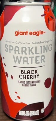 BLACK CHERRY FLAVORED SELTZER SPARKLING WATER, BLACK CHERRY