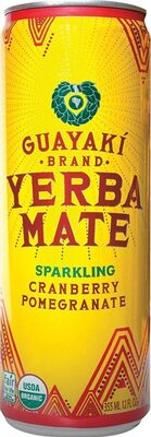CRANBERRY POMEGRANATE SPARKLING ORGANIC YERBA MATE, CRANBERRY POMEGRANATE