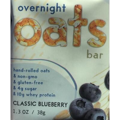 CLASSIC BLUEBERRY OVERNIGHT OATS BAR, CLASSIC BLUEBERRY