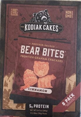 CINNAMON BEAR BITES BAKED FRONTIER GRAHAM CRACKERS, CINNAMON