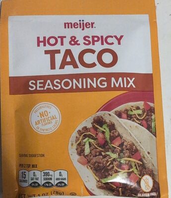 HOT & SPICY TACO SEASONING MIX, HOT & SPICY