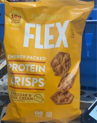 CHEDDAR & SOUR CREAM FLAVORED PROTEIN CRISPS