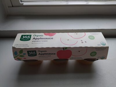 UNSWEETENED ORGANIC APPLESAUCE, UNSWEETENED