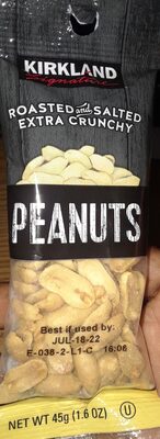 Kirkland Roasted and Salted Extra Crunchy Peanuts