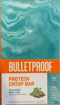 CHOCOLATE MINT CHIP PROTEIN CRISP BARS, CHOCOLATE MINT CHIP