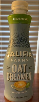 GLUTEN FREE UNSWEETENED OAT CREAMER, UNSWEETENED