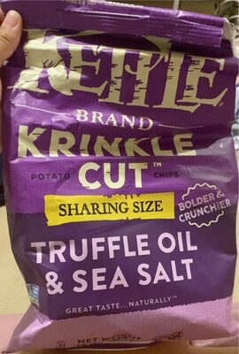 Snyder's-Lance INC. Kettle Brand Potato Chips, Krinkle Cut, Truffle Oil and Sea Salt Kettle Chips, Party Size, 13 Oz