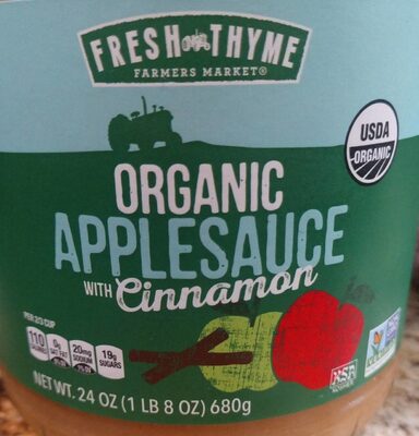 Organic Applesauce with Cinnamon