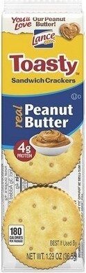Snyder's-Lance, Inc. PEANUT BUTTER TOASTY SANDWICH CRACKERS, PEANUT BUTTER