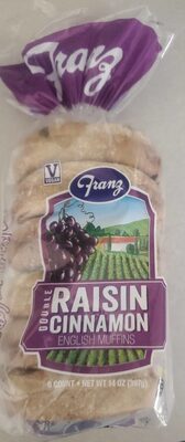 DOUBLE RAISIN CINNAMON ENGLISH MUFFINS, DOUBLE RAISIN CINNAMON