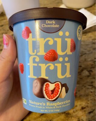 DARK CHOCOLATE NATURE'S RASPBERRIES FROZEN FRESH IN WHITE & DARK CHOCOLATE, DARK CHOCOLATE