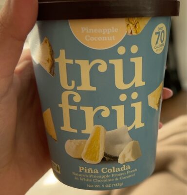 FROZEN FRESH IN WHITE CHOCOLATE & COCONUT NATURE'S PINEAPPLE, WHITE CHOCOLATE; COCONUT
