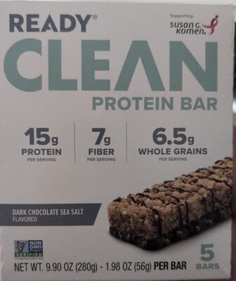 DARK CHOCOLATE SEA SALT FLAVORED PROTEIN BARS, DARK CHOCOLATE SEA SALT