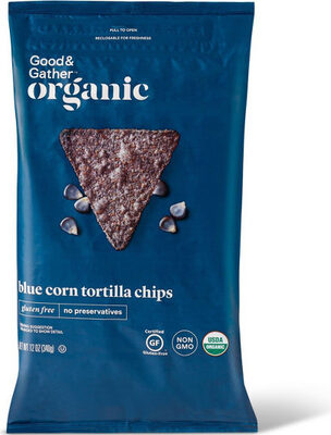 BLUE CORN TORTILLA CHIPS, BLUE CORN