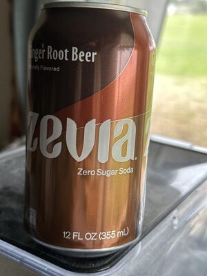 GINGER ROOT BEER ZERO SUGAR SODA, GINGER ROOT BEER